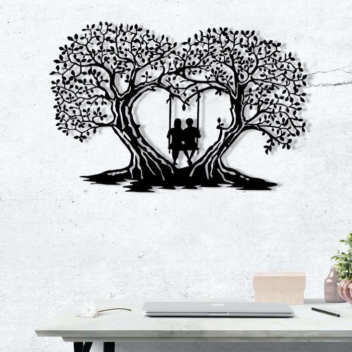 Wallity Love Accesorio decorativo de pared de metal Negro Wallity Love Accesorio decorativo de pared de metal Negro